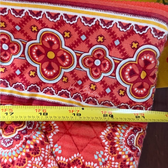 Vera Bradley orange batik X-Large all-over print Tote weekender duffel bag - Picture 3 of 11